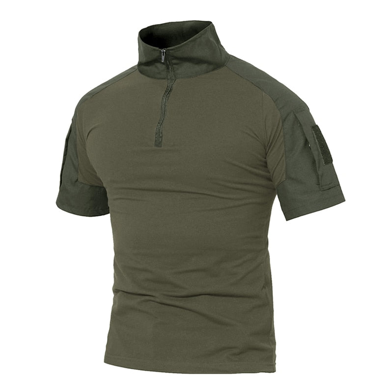 Men Summer T Shirts Airsoft Army Tactical T Shirt Short Sleeve Military Camouflage Cotton Tee Shirts Paintball Clothing-4