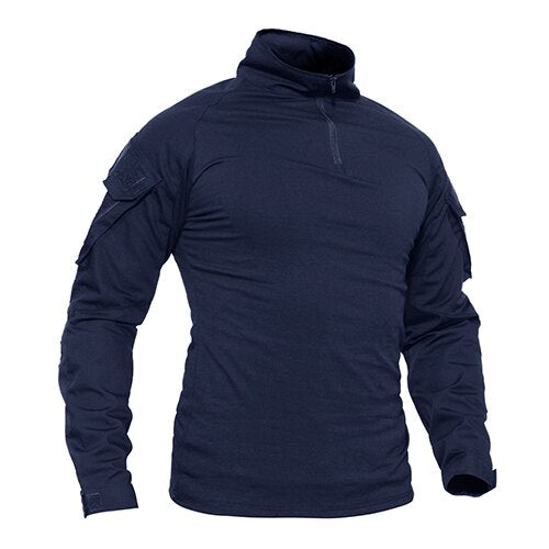 T-shirts Men Navy Military Tactical T-shirts Long Sleeve Combat Army tshirts Quick Dry Multicam Airsoft Man Top Tees-6
