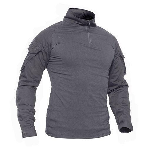 T-shirts Men Navy Military Tactical T-shirts Long Sleeve Combat Army tshirts Quick Dry Multicam Airsoft Man Top Tees-5