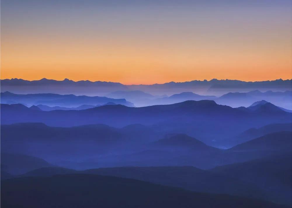 Wall art Misty Mountains by David Bouscarle