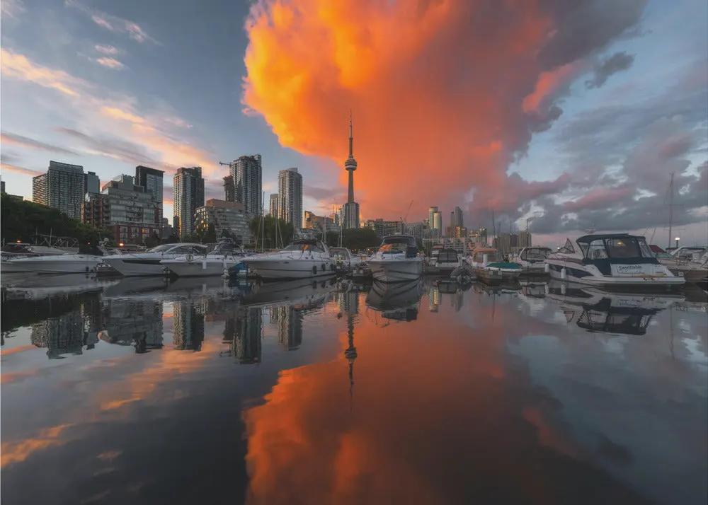 Burn in Toronto Canvas Print by Steve Zhang
