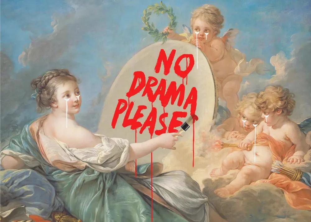 Wall art No Drama by Dikhotomy