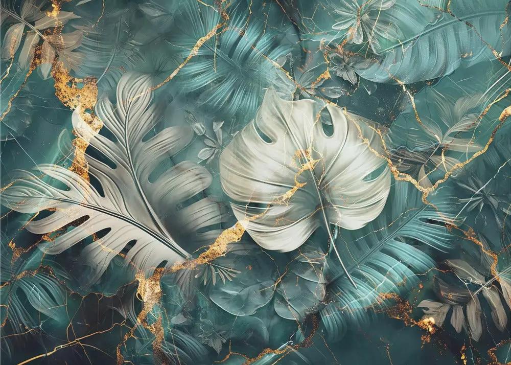 Wall art Jungle Leaves Art Illustration Wallart 22 by Rafal Kulik
