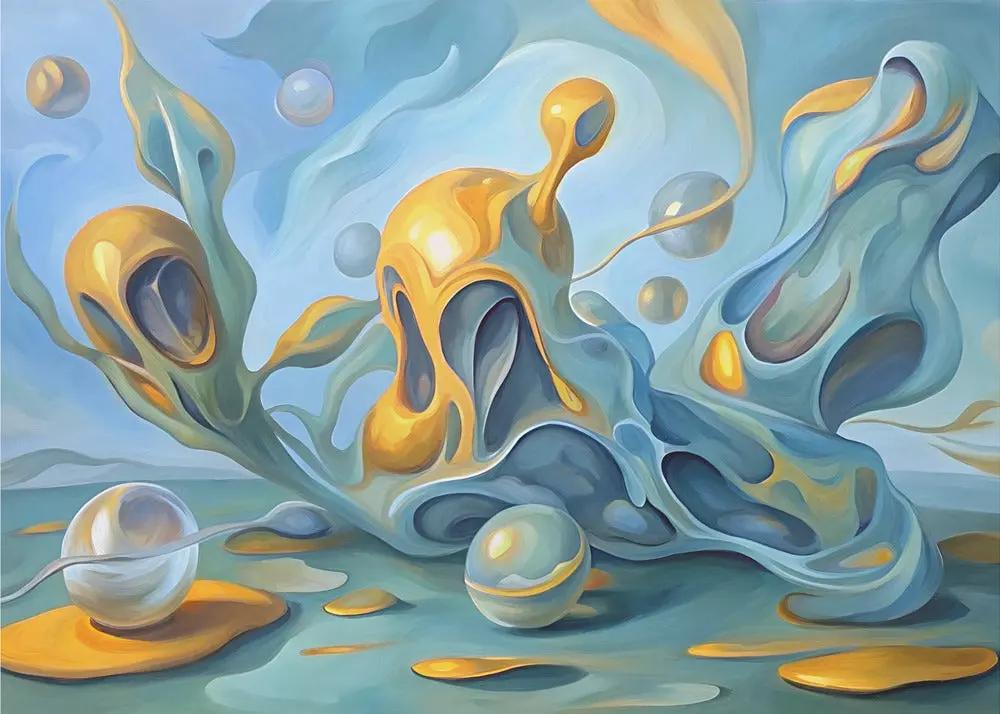 Wall art Liquid Dreamscape by Miguel Bruzual