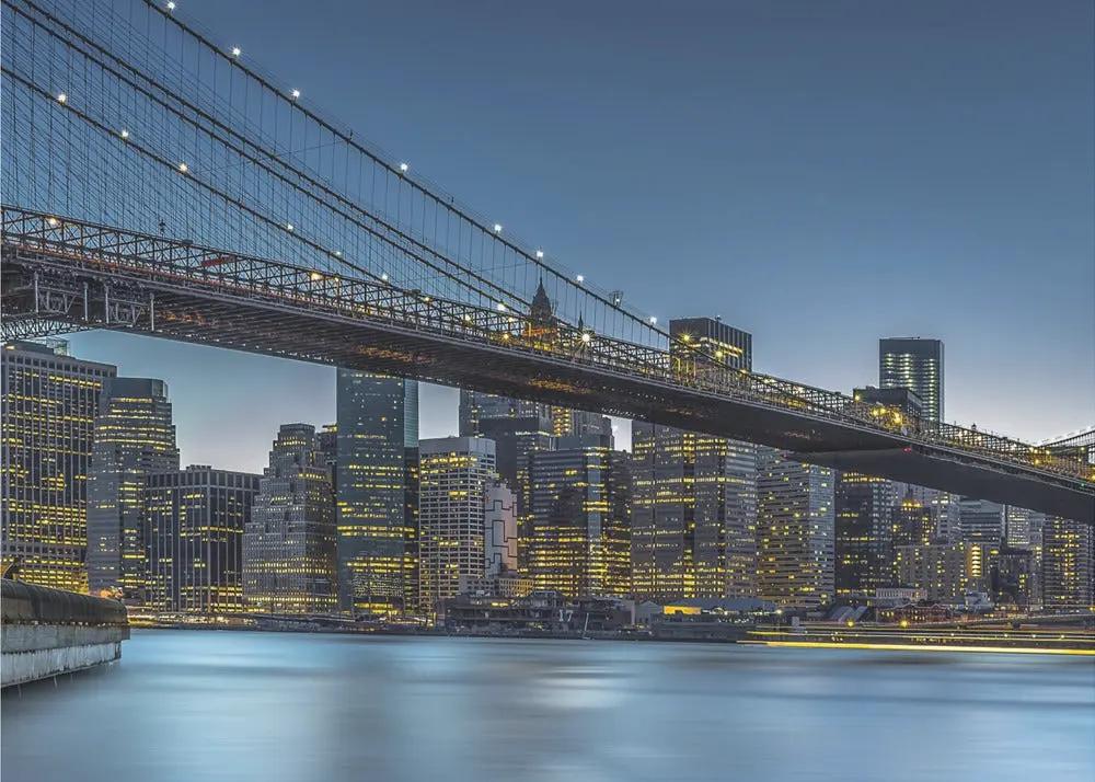 Wall art New York - Blue Hour over Manhattan by Michael Jurek