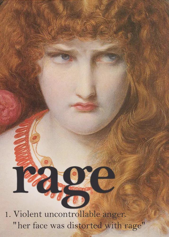 Wall art Rage Girl by Dikhotomy