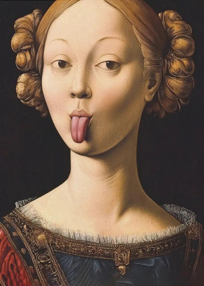 Wall art Insolent Lady by Dikhotomy
