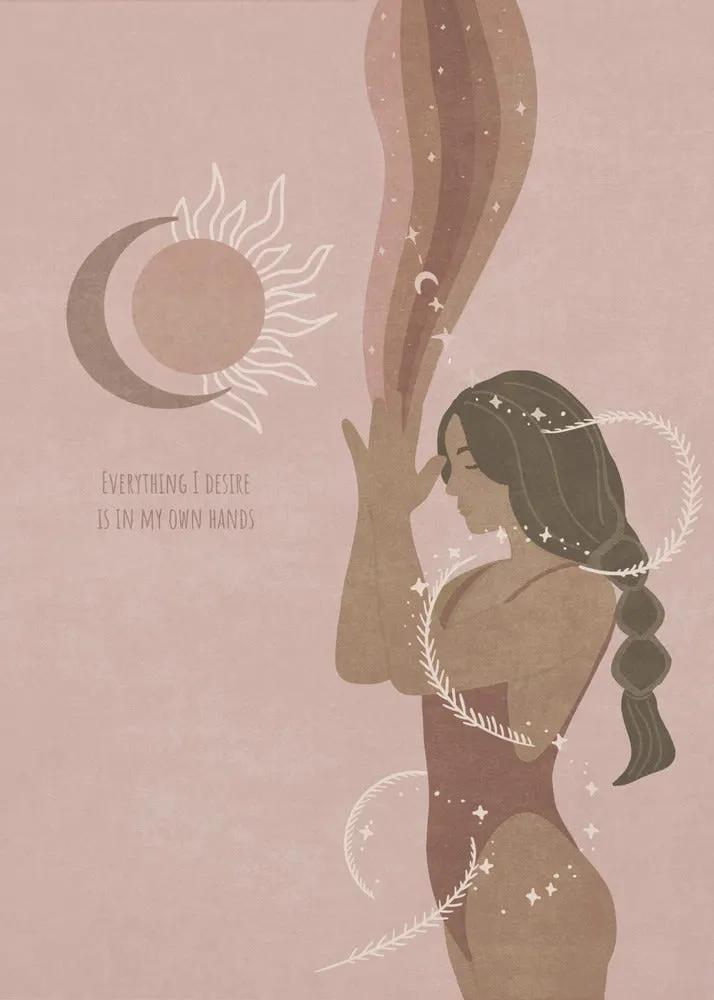 Wall art Spiritual Feminine / Spir 8 by Emel Tunaboylu