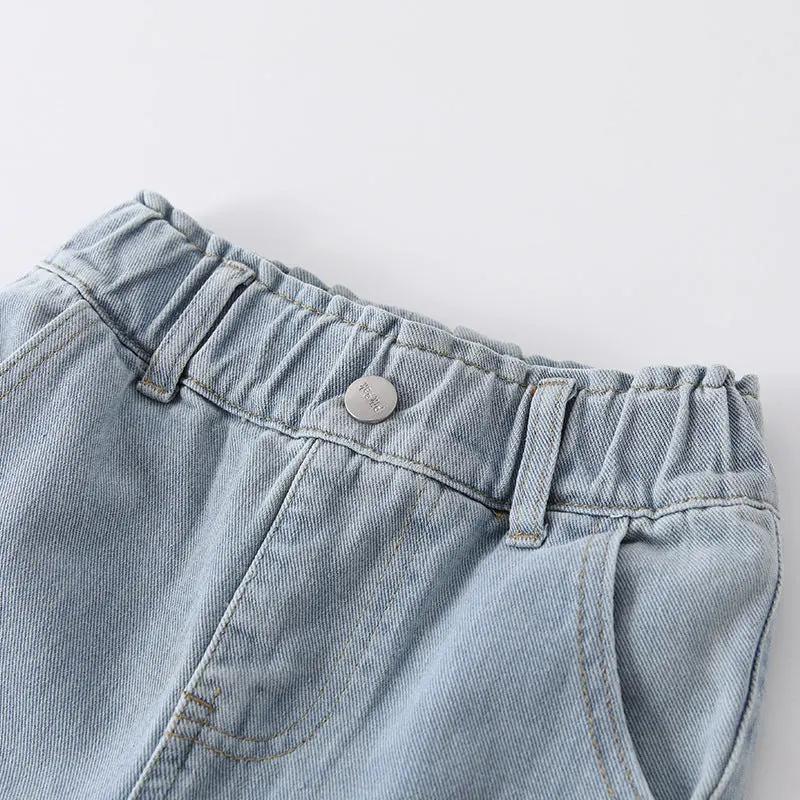 Arrival Autumn Girls Strawberry Pattern Denim Pants by Tux-USA