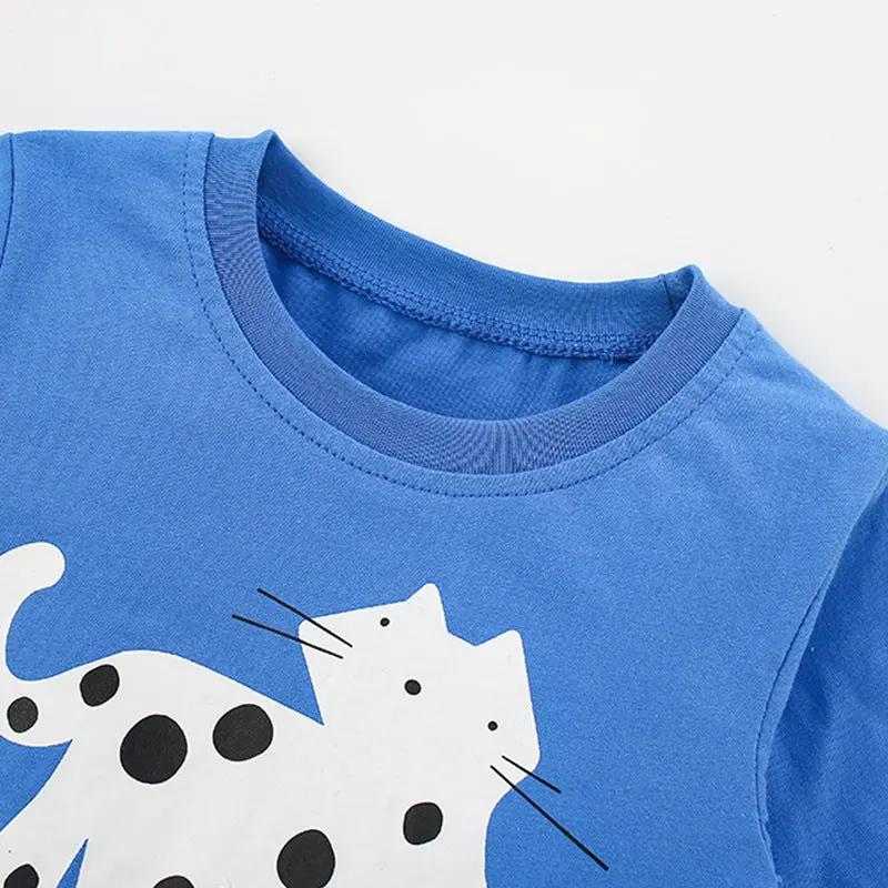 Autumn and Spring Arrival Animals Cartoon Pattern Long Sleeves Top for Stylish Boys by Tux-USA