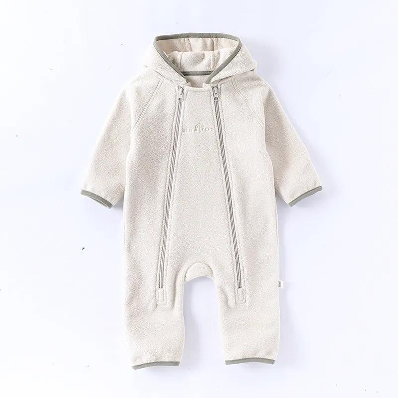 Tux Usa Winter Arrival Baby Zip Up Romper Unisex Long Sleeve Warm by Tux-USA