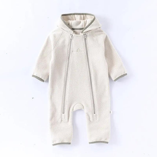 Tux Usa Winter Arrival Baby Zip Up Romper Unisex Long Sleeve Warm by Tux-USA