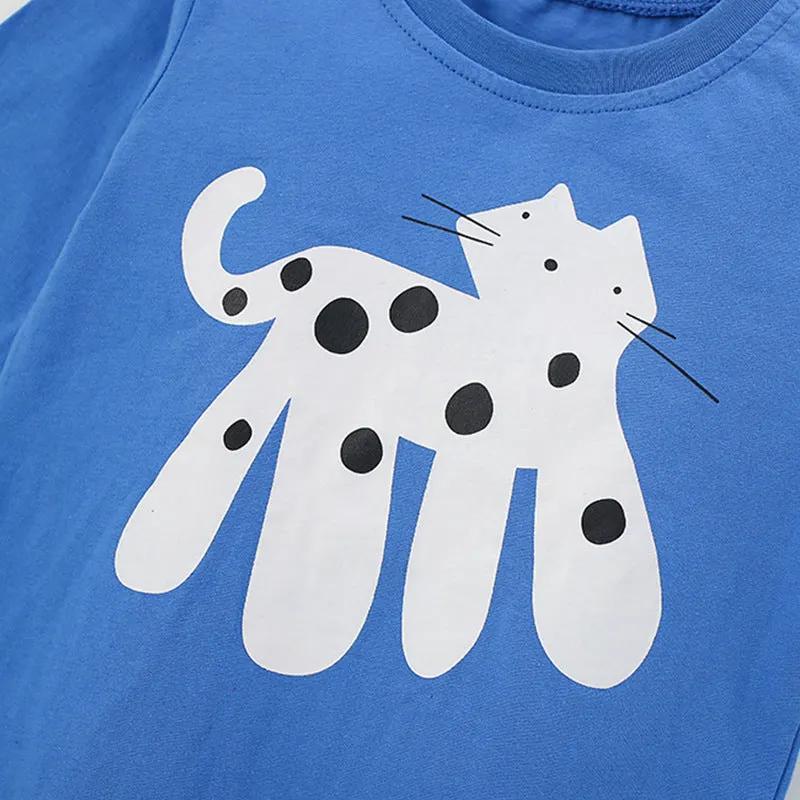 Autumn and Spring Arrival Animals Cartoon Pattern Long Sleeves Top for Stylish Boys by Tux-USA