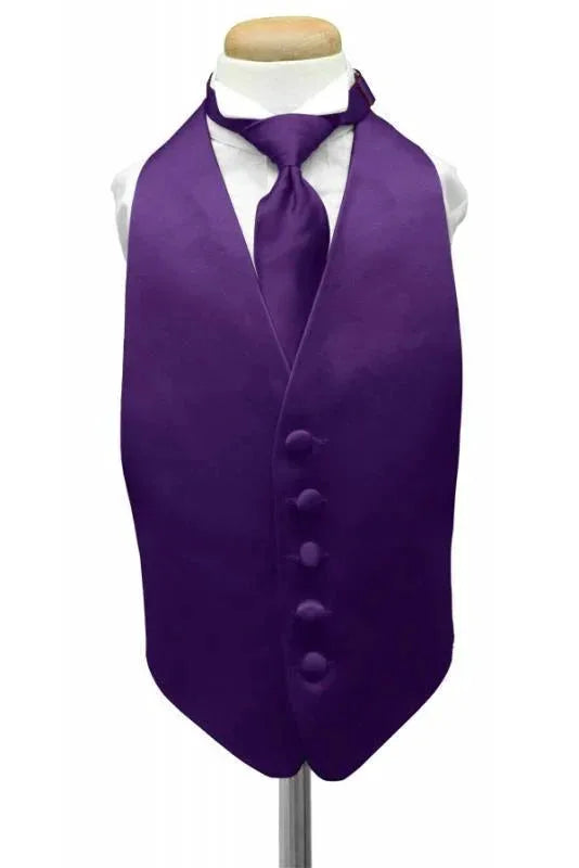 Luxury Satin Kids Tuxedo Vest 2 by Tux-USA