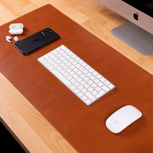 Rawlins Leather Desk Pads - 36x19 and 14.6x31.5 Inches by TORONATA