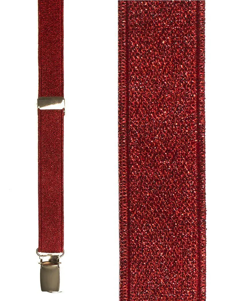 "Broadway Glitter" Suspenders 0.75" Width by Tux-USA