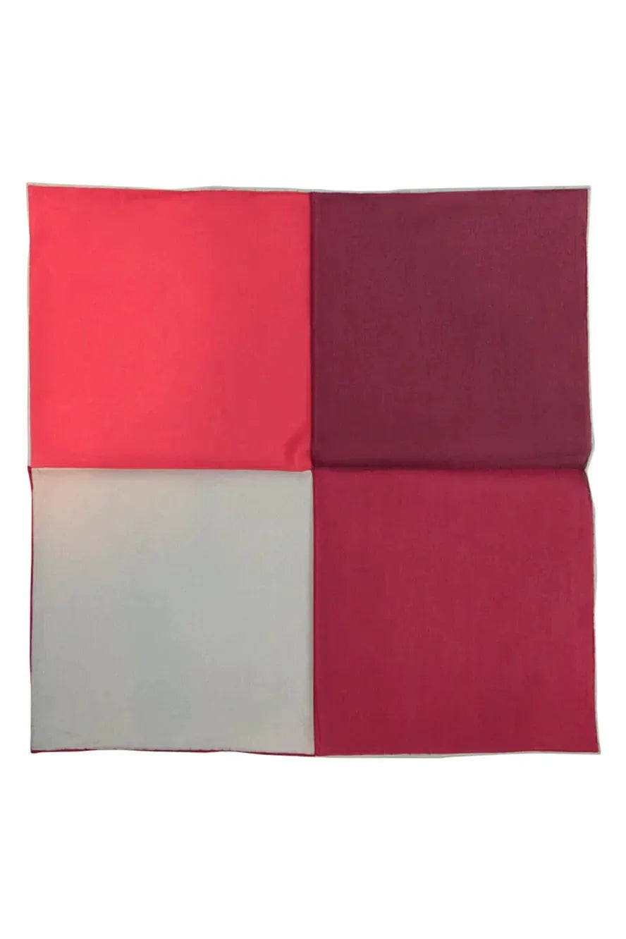 Silk & Cotton Blend Quad Pocket Square by Tux-USA