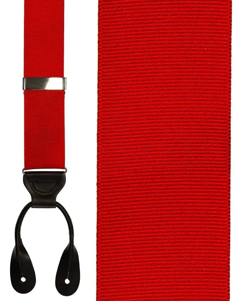 "Grosgraine Ribbon II" Suspenders 1.5 Width by Tux-USA