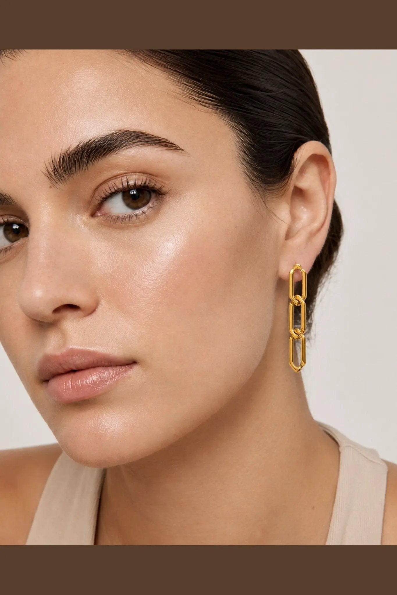 Remy Waterproof Link Drop Earring by Akalia