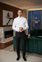 "Richard" White Spread Collar Shirt by Tux-USA