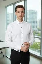 "Richard" White Spread Collar Shirt by Tux-USA