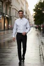 "Richard" White Spread Collar Shirt by Tux-USA