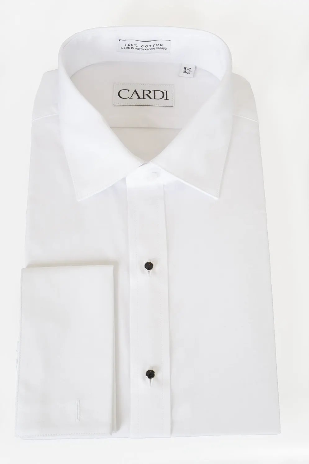 "Richard" White Spread Collar Shirt by Tux-USA