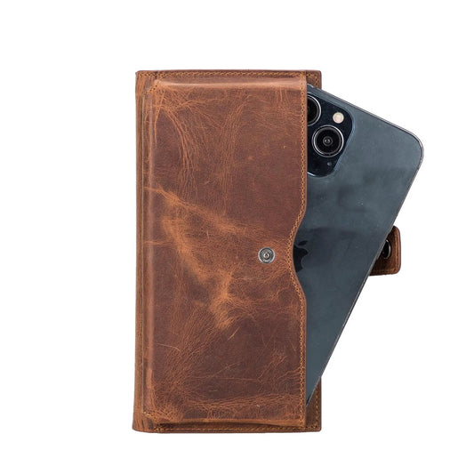 Riverton Women's Leather Wallet with Cell Phone Section by TORONATA