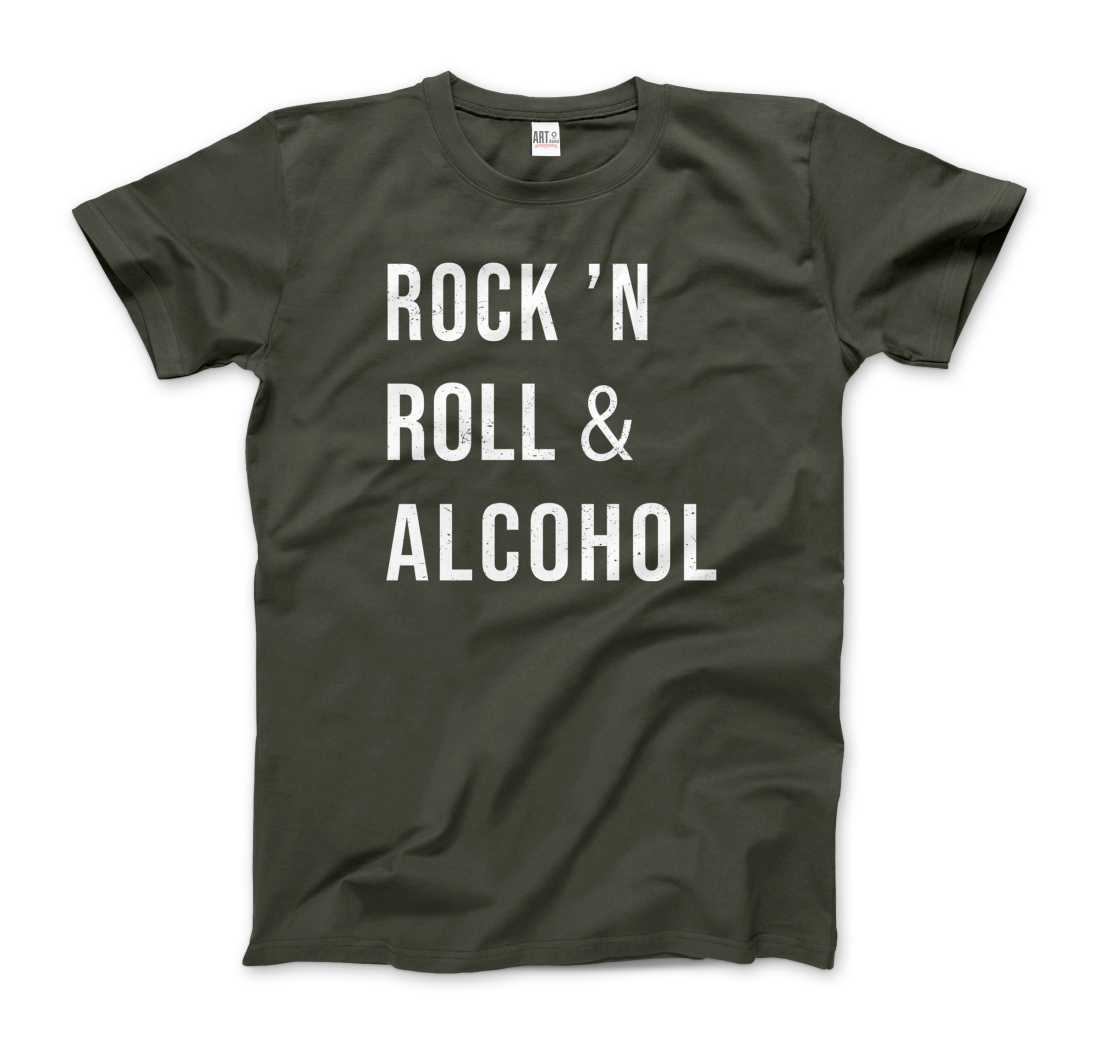 Rock'n Roll & Alcohol t-shirt by Art-O-Rama Shop