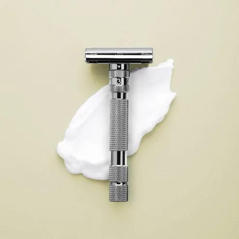 Rockwell T2 Adjustable Safety Razor - Gunmetal (Twist-to-Open) by Rockwell