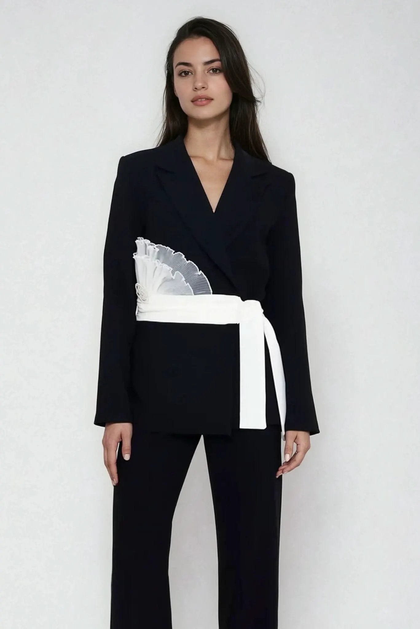 Roset Blazer with Belt by Akalia