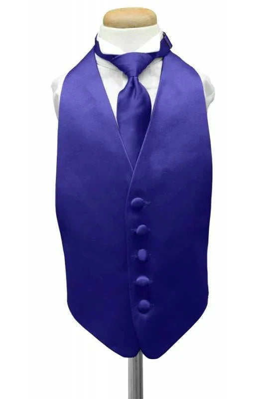Luxury Satin Kids Tuxedo Vest 2 by Tux-USA