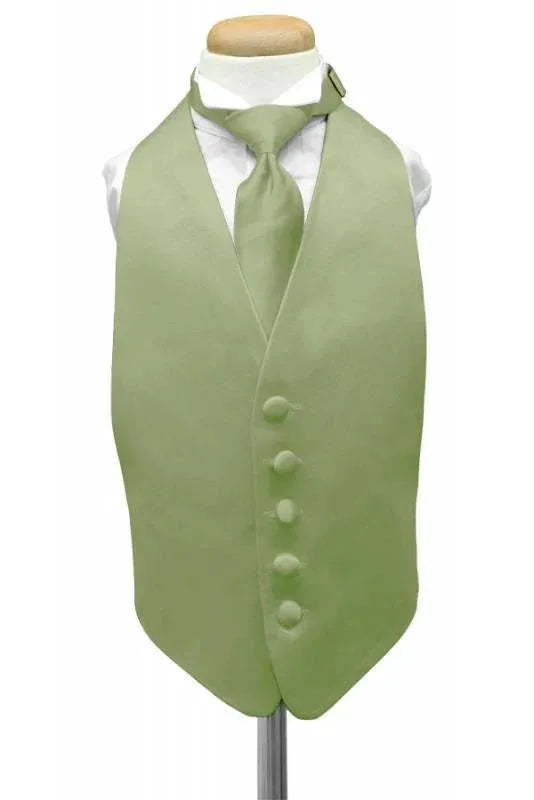 Luxury Satin Kids Tuxedo Vest 2 by Tux-USA