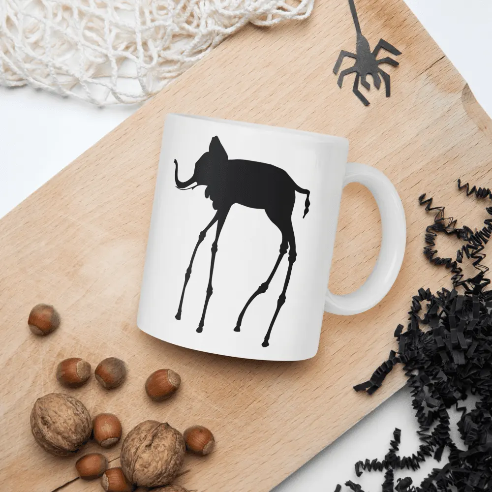 Salvador Dali The Elephants 1948 Artwork Mug by Art-O-Rama Shop