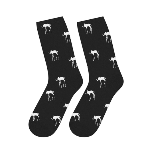 Salvador Dali The Elephants Artwork Pattern Socks by Art-O-Rama Shop