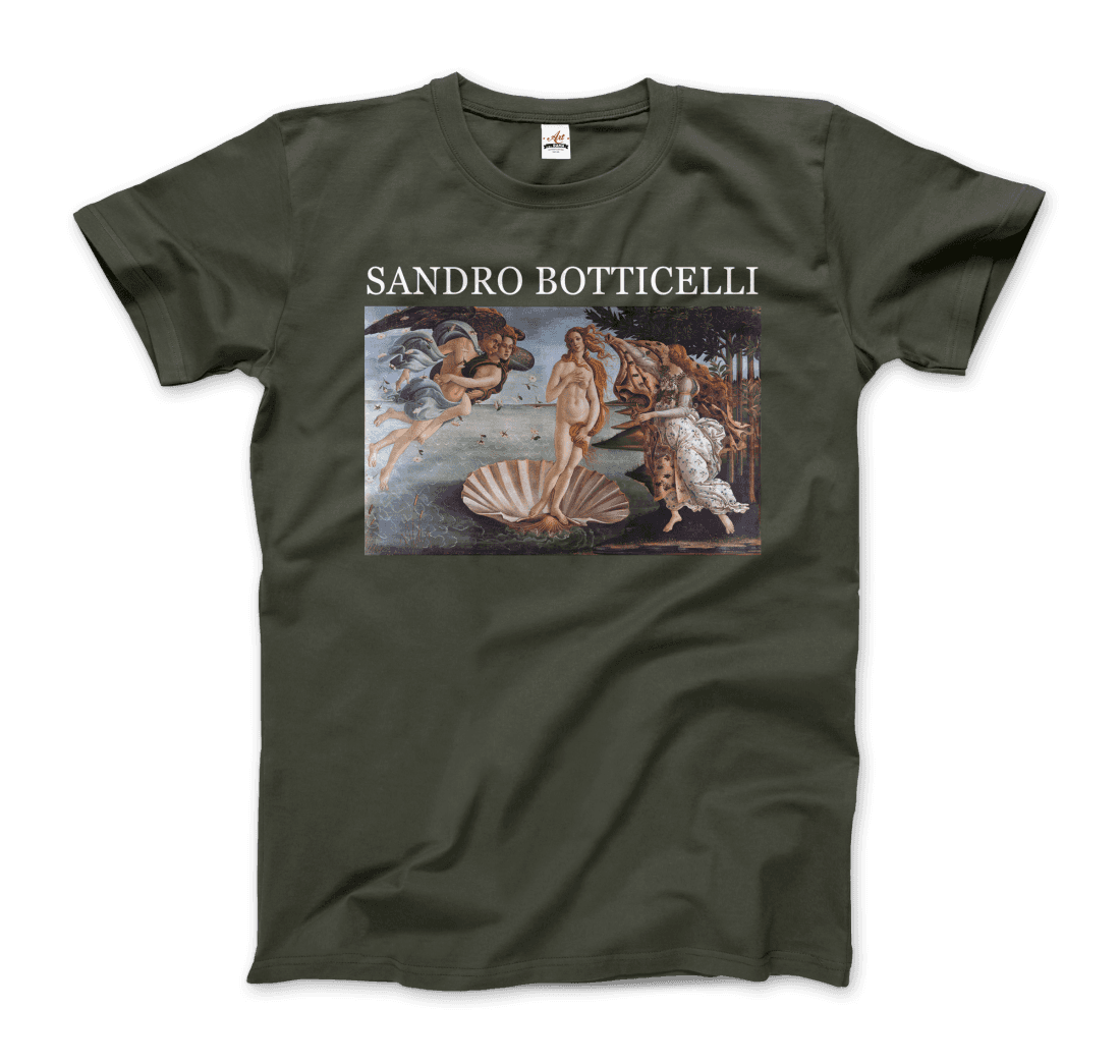 Sandro Botticelli the Birth of Venus artwork t-shirt by Art-O-Rama Shop