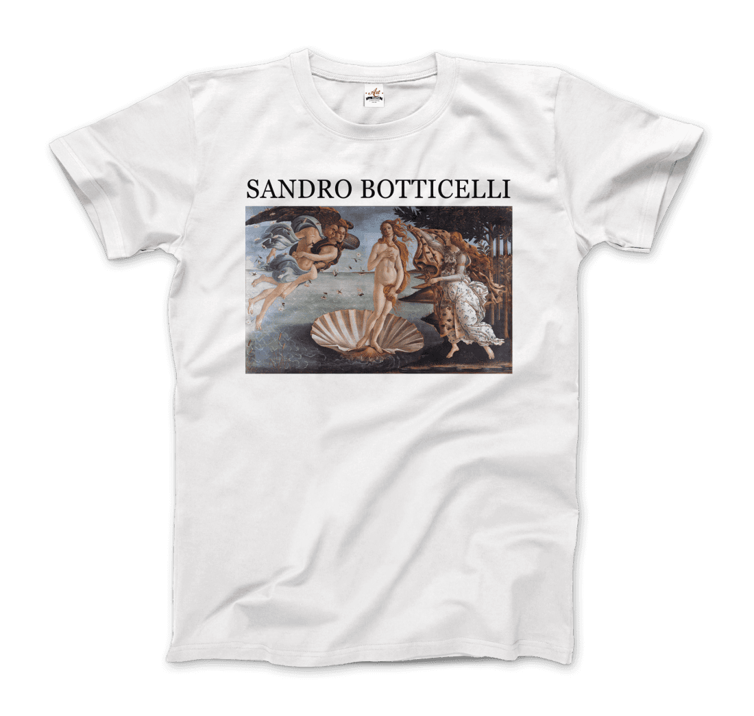 Sandro Botticelli the Birth of Venus artwork t-shirt by Art-O-Rama Shop
