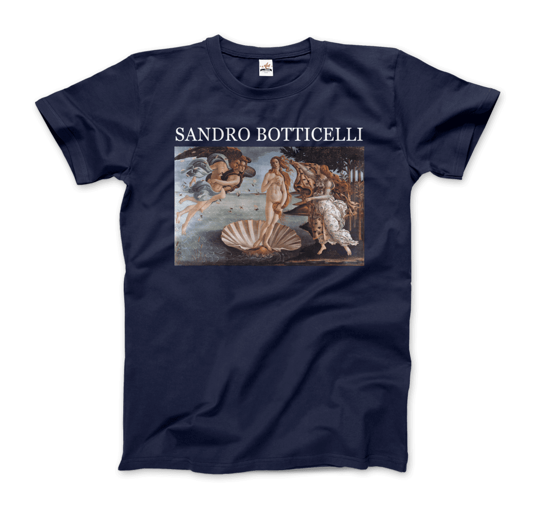 Sandro Botticelli the Birth of Venus artwork t-shirt by Art-O-Rama Shop
