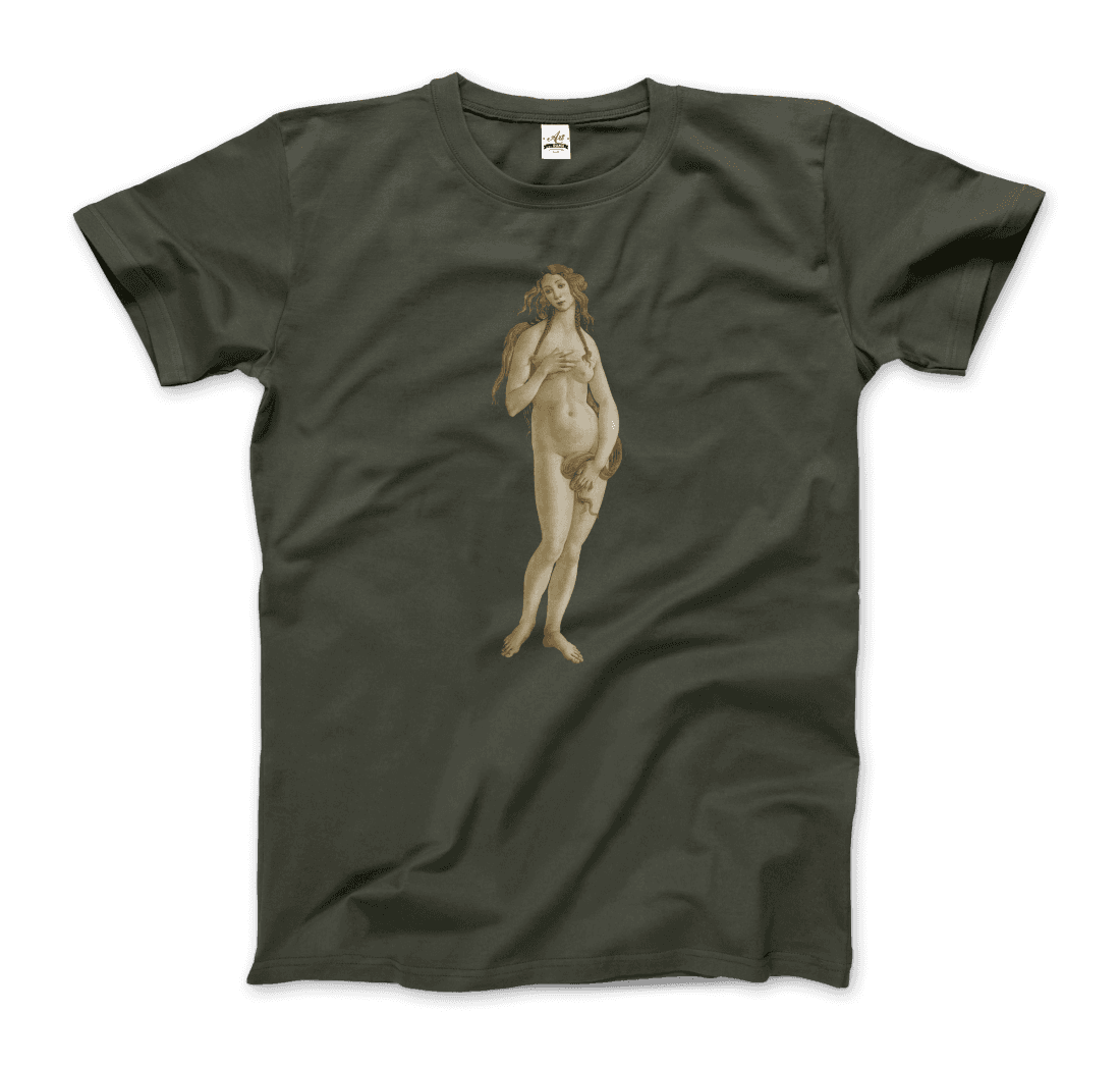 Sandro Botticelli Venus (from the Birth of Venus) artwork t-shirt by Art-O-Rama Shop