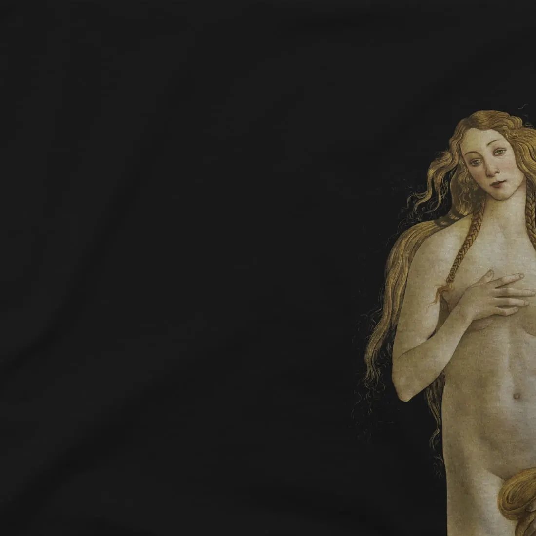 Sandro Botticelli Venus (from the Birth of Venus) artwork t-shirt by Art-O-Rama Shop