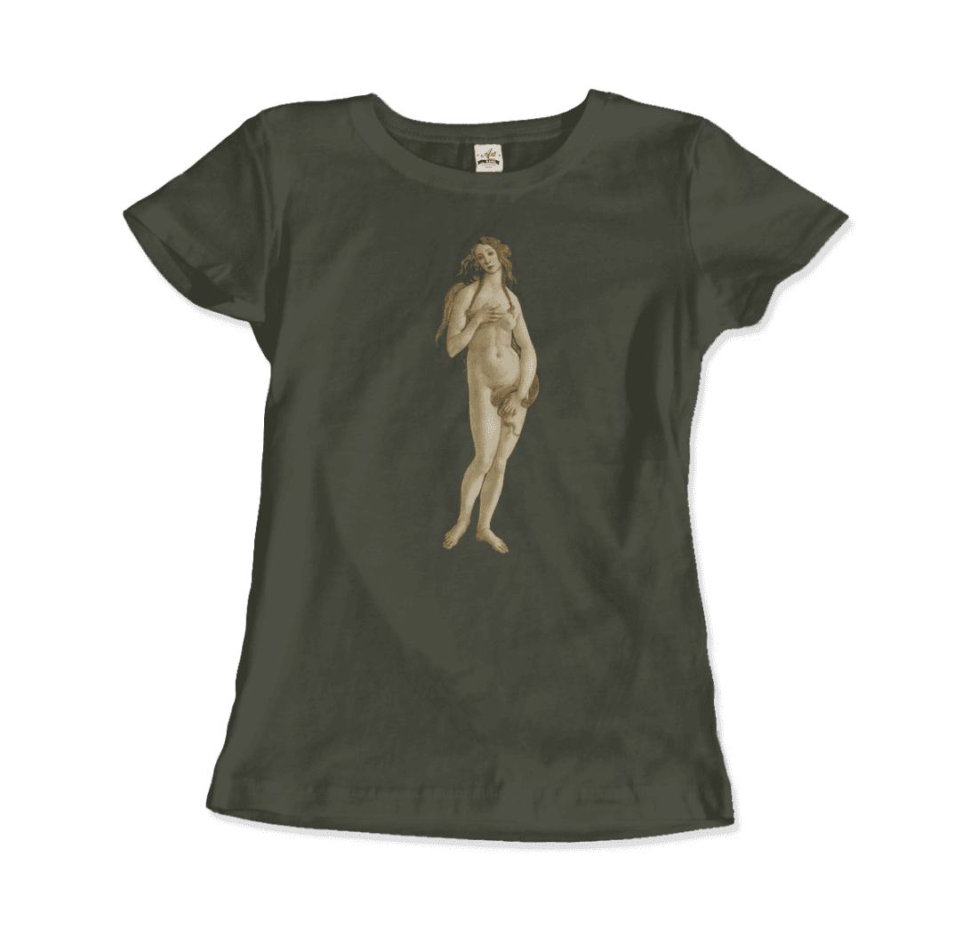 Sandro Botticelli Venus (from the Birth of Venus) artwork t-shirt by Art-O-Rama Shop