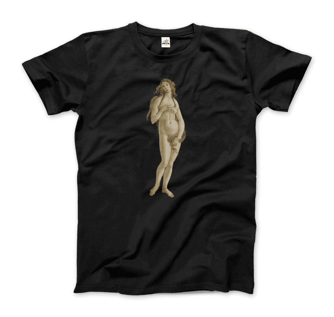 Sandro Botticelli Venus (from the Birth of Venus) artwork t-shirt by Art-O-Rama Shop