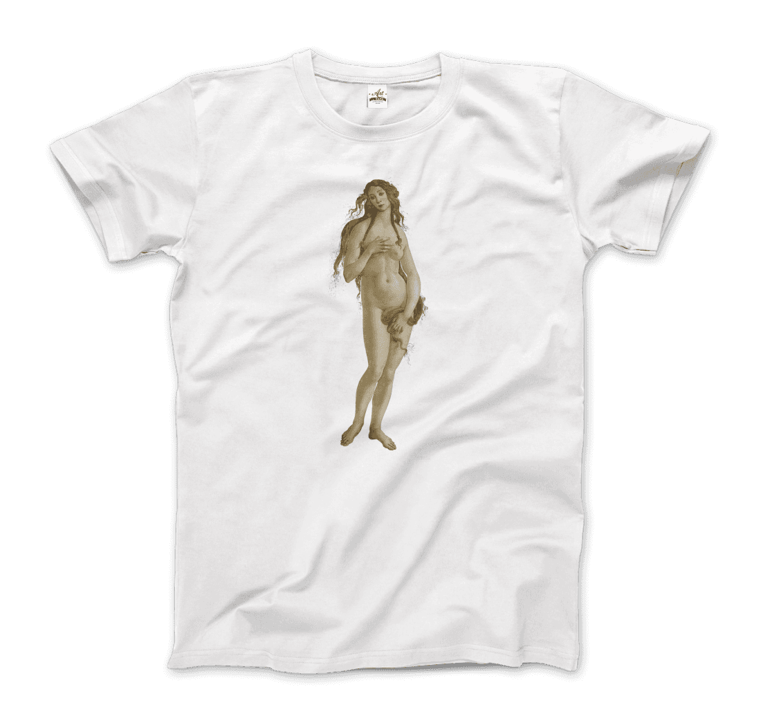 Sandro Botticelli Venus (from the Birth of Venus) artwork t-shirt by Art-O-Rama Shop