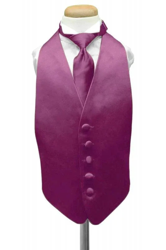 Luxury Satin Kids Tuxedo Vest 2 by Tux-USA