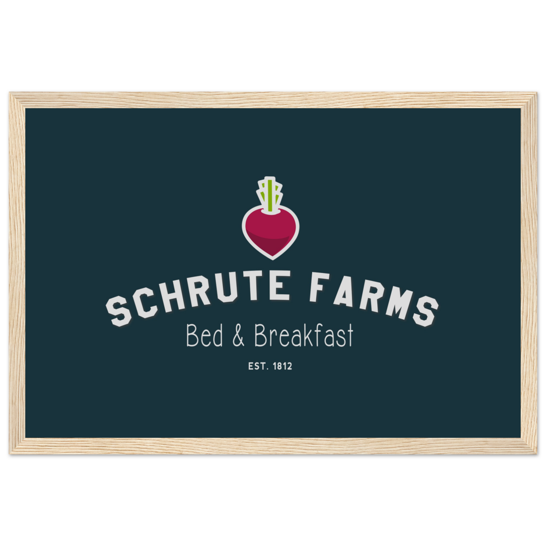 Schrute Farms Bed & Breakfast poster by Art-O-Rama Shop