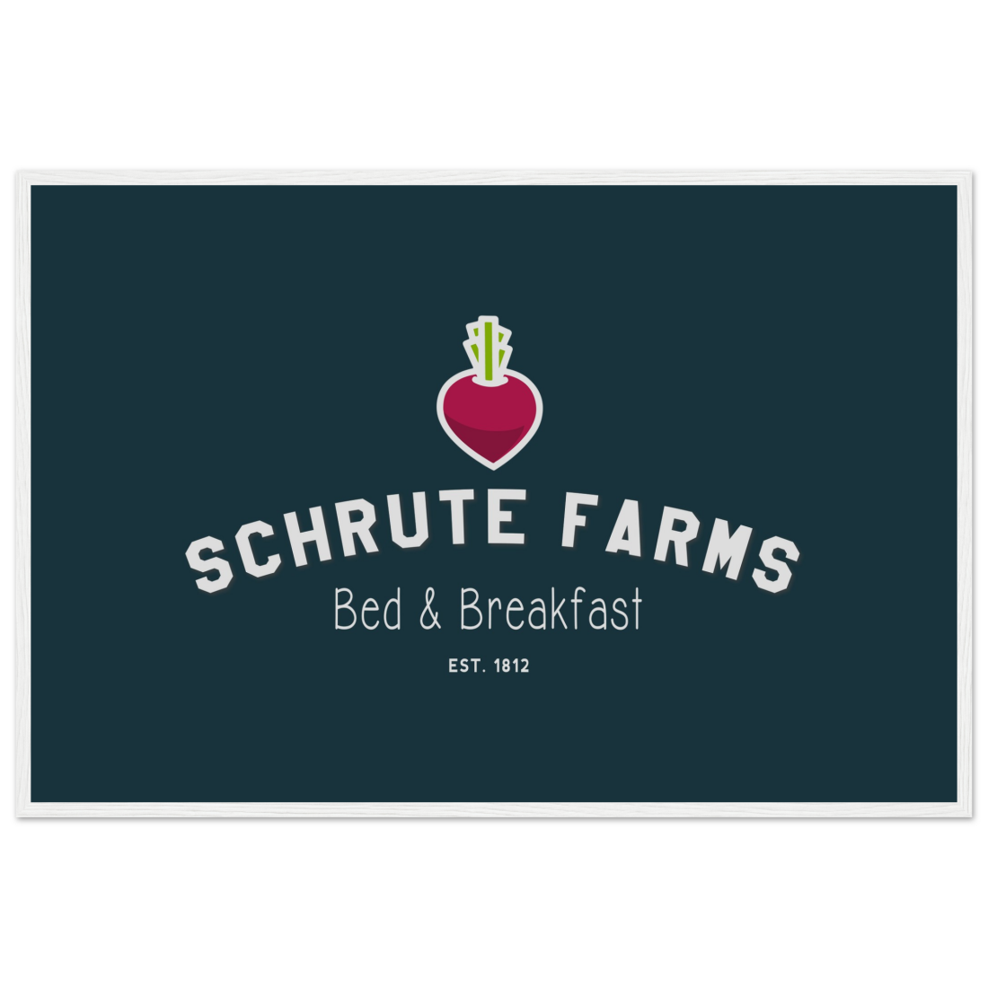 Schrute Farms Bed & Breakfast poster by Art-O-Rama Shop