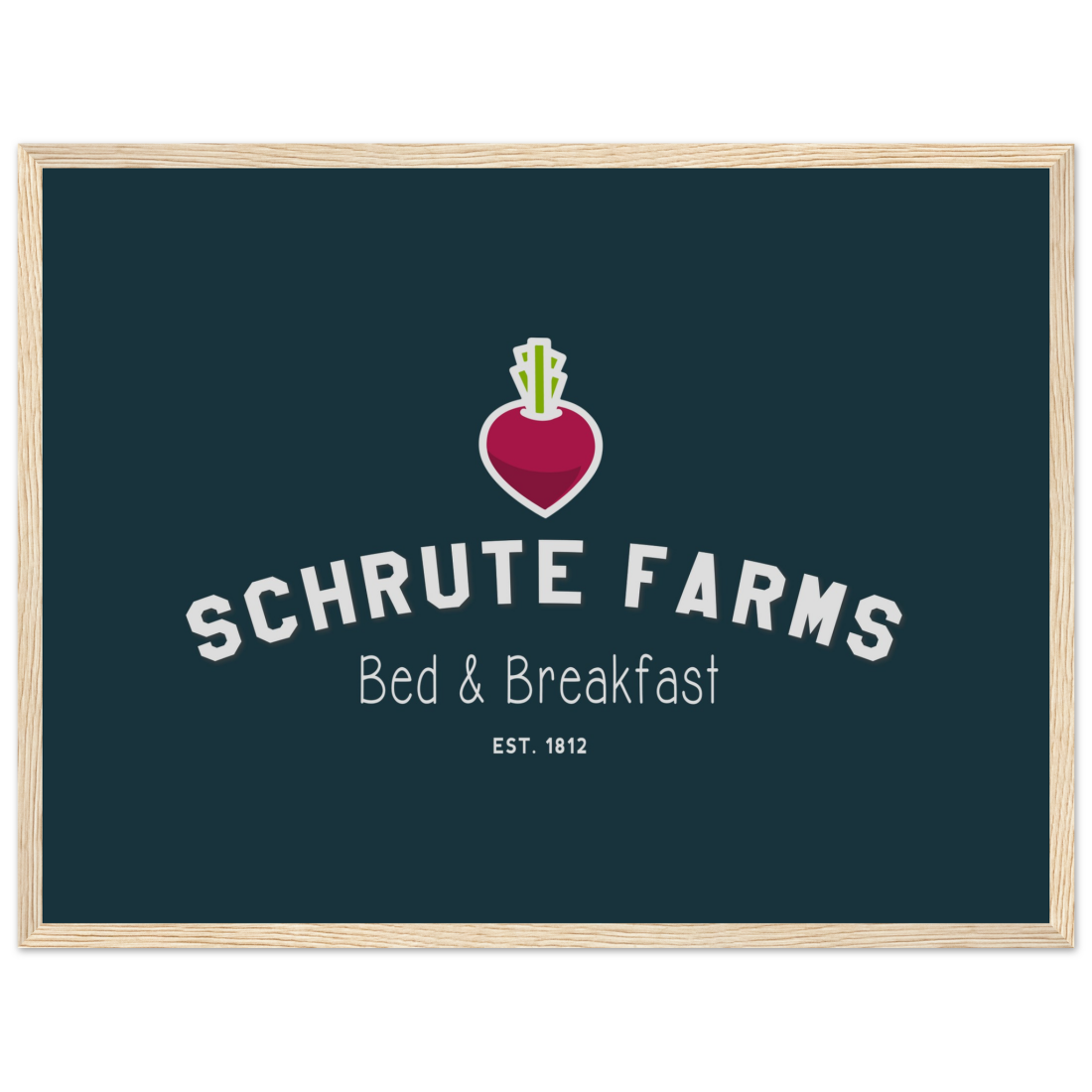 Schrute Farms Bed & Breakfast poster by Art-O-Rama Shop