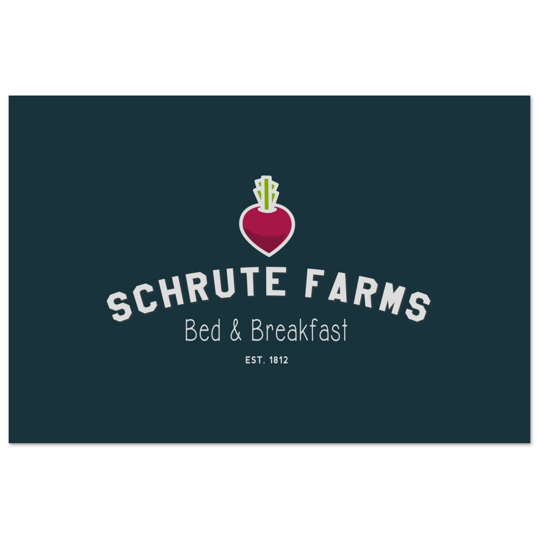 Schrute Farms Bed & Breakfast poster by Art-O-Rama Shop