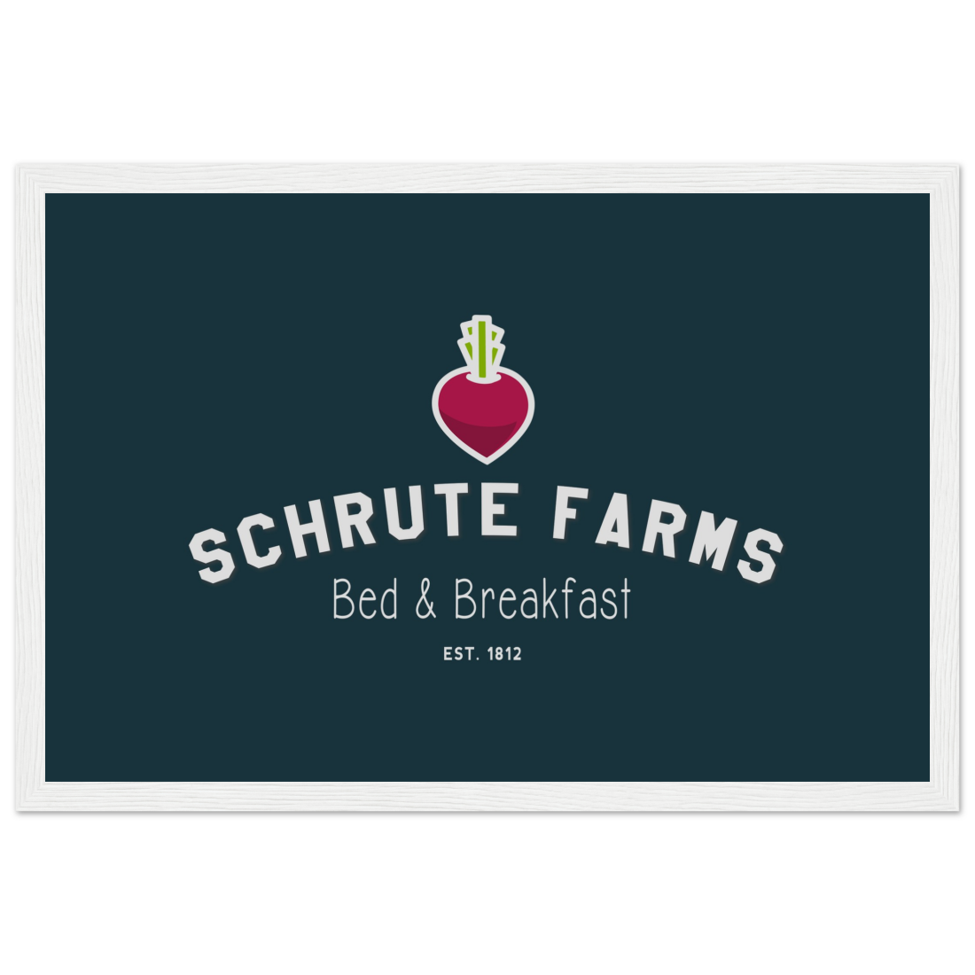 Schrute Farms Bed & Breakfast poster by Art-O-Rama Shop