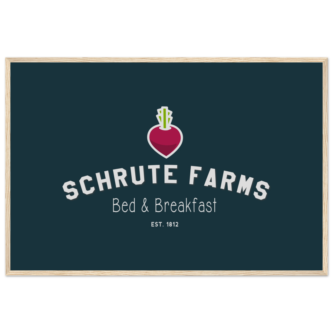Schrute Farms Bed & Breakfast poster by Art-O-Rama Shop